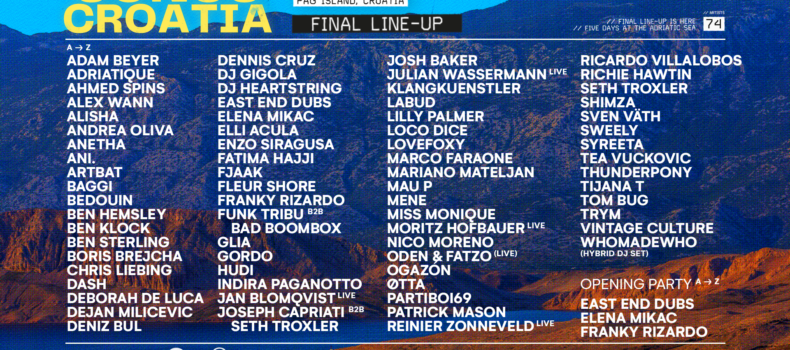 Sonus Croatia 2025 otkriva kompletan lineup, brend partnere i Opening Party